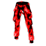 ⭐ GLOWING Red Smoke Pants ⭐