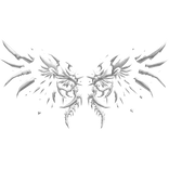 Glowing White Crystal Wings (Emissive)