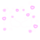 Glowing wings and heart aura