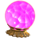 Glowing Witch Crystal Ball - Emissive Hot Pink