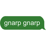 gnarp gnarp text alien cat gnarpy