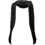 Rune Esoteric Silver Long Fantasy Black Scarf