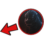 Gojira Pointing Meme Circle Godzilla