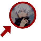 Gojo Red Circle Meme