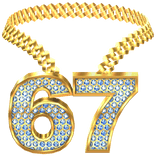 gold 67 chain necklace
