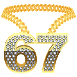 gold 67 chain necklace