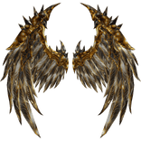 Gold and White Angel Wings