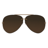 Gold Aviator Sunglasses [PBR]
