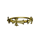 Gold Chrome Heart Necklace (Male)