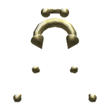 Gold Chrome Septums + Spider Bite Piercings