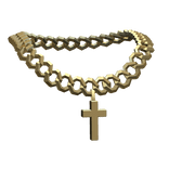 cool gold cross chain necklace