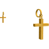 Gold Cross Earrings