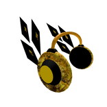 Gold Crystal Shard Headphones