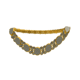 Gold Diamond Circle w/ Cuban Chain 4.0