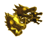 Gold Dragon Heads