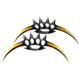 Gold Dual-Bladed Scythe Knuckles
