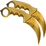 Gold Dual Karambits