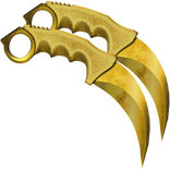 Gold Dual Karambits