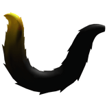 Gold Fluffy Cat Tail