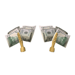 Gold gemstone money clips