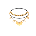 ☆ Gold Goth Bat Necklace ☆