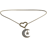 Gold Heart Moon Necklace 3.0