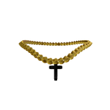 Gold Iced out Cross Chain
