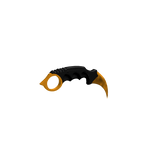Gold Karambit Knife on Waist