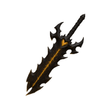 Gold Lava Heart Sword