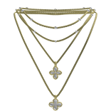 Gold Layered Clover Necklace 3.0