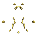 Gold Lip Piercing Set