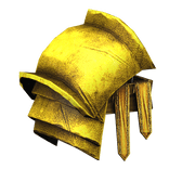 Gold Medieval Assassin Right Pauldron