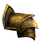 Gold Medieval Guard Left Pauldron