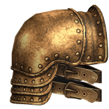 Gold Medieval Knight Pauldron - Right