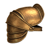 Gold Medieval Knight Pauldron - Right