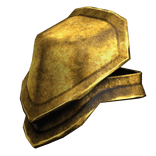 Gold Medieval Knight Right Pauldron