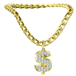 gold money chain necklace