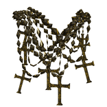 Gold Multi Layered Cross Chains