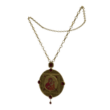Gold Panagia Theotokos Necklace