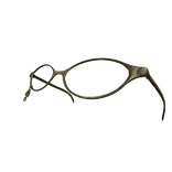 Gold Raised Cross Glasses