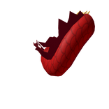 Gold Red Flame Tail