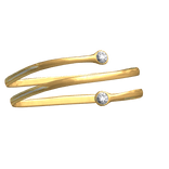 Gold Rhinestone Layered Arm Band Cuff [3.0]