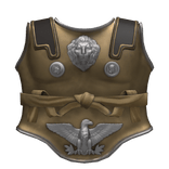 Gold Roman Musculata Chestplate