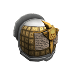 Gold Script Paladin Decimator Left Pauldron