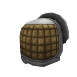 Gold Script Paladin Decimator Right Pauldron