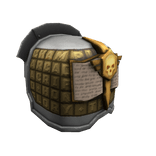 Gold Script Paladin Praetorian Left Pauldron