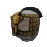 Gold Script Paladin Praetorian Right Pauldron