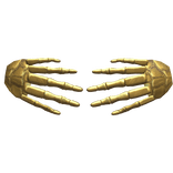 Gold Skeleton Hand Face Covering