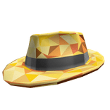 [⌛] Gold Sparkle Time Fedora