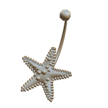 gold starfish bellybutton piercing